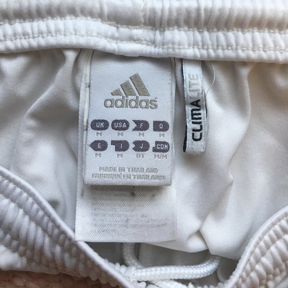 SOLD adidas white climalite soccer running shorts - Picture 5 of 6
